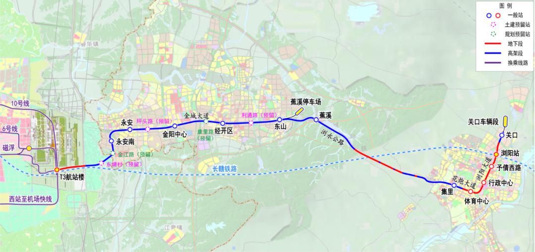 长宁快线线路图图片