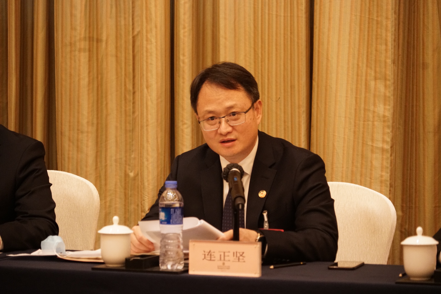 连正坚参加分组讨论:强化大局意识,坚持参政为民