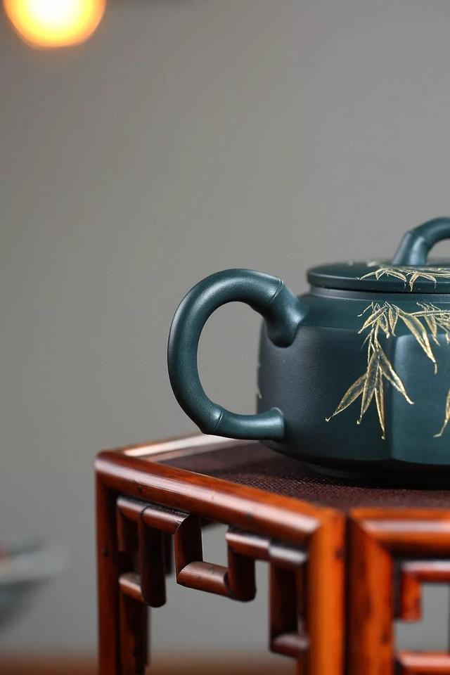 赵敏芳 逸竹 民国绿泥 宜兴原矿紫砂茶壶