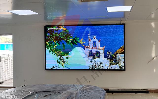 北京东城室内p2全彩led显示屏安装工程案例