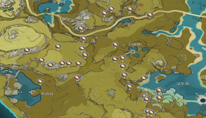 原神琥牢山大地图位置