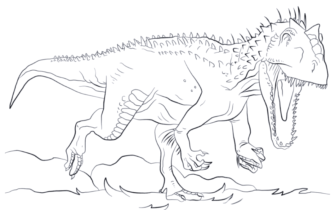 根据不同恐龙的种类和独特之处,为其描绘出相应的细节