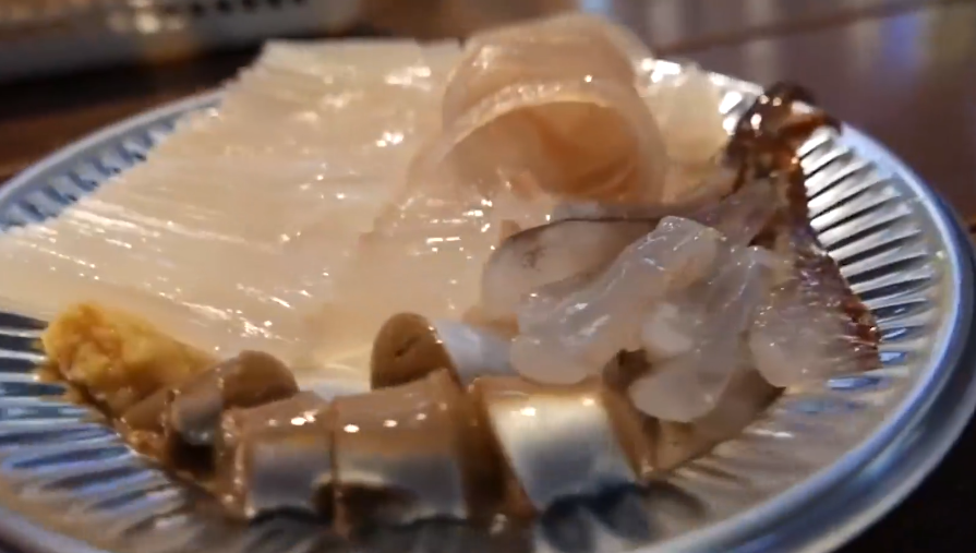 你见过日本人生吃鱿鱼,是什么样的吗?