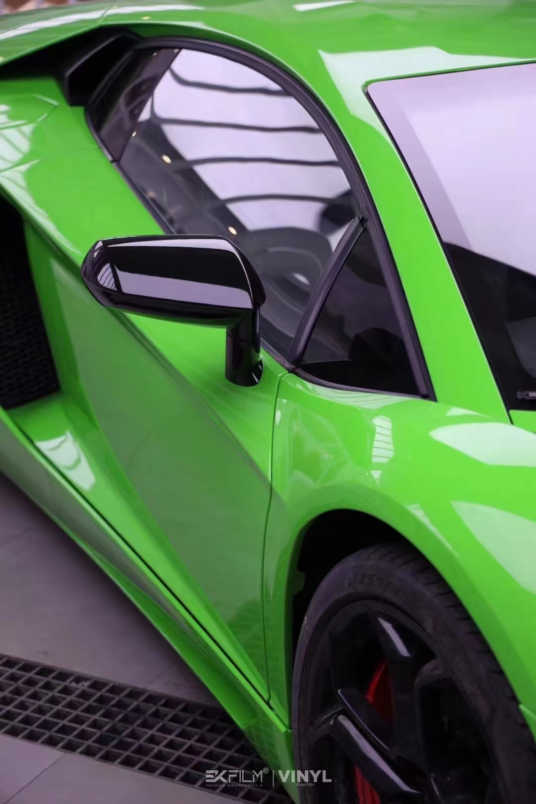 兰博基尼lp700-ekfilm改色膜蝰蛇绿,充满着生机和力量的调性