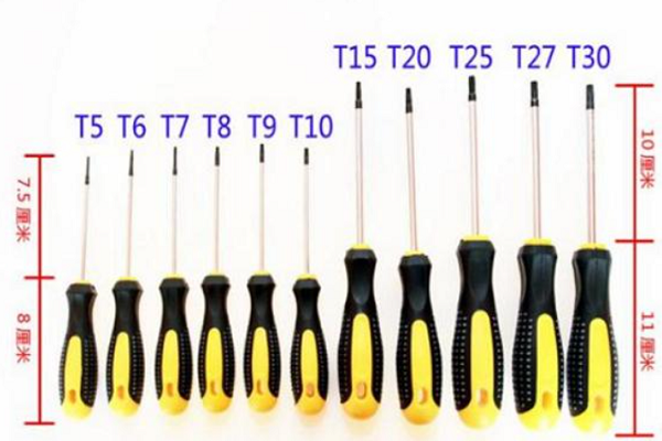 螺丝刀规格型号表尺寸