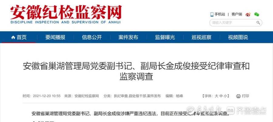 落选全国优秀县委书记后,安徽肥西县委原书记金成俊落马了