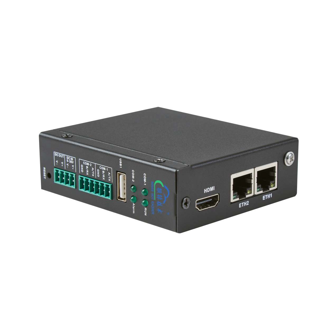 2din开关量输入2do输出嵌入式工控机