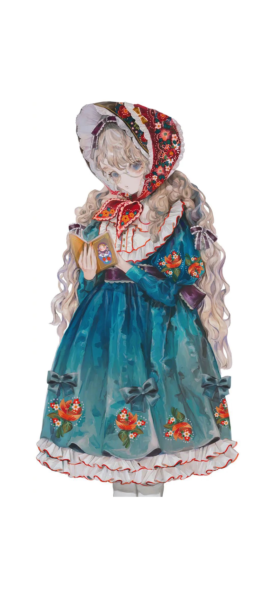 甜美洛丽塔女孩手绘壁纸!