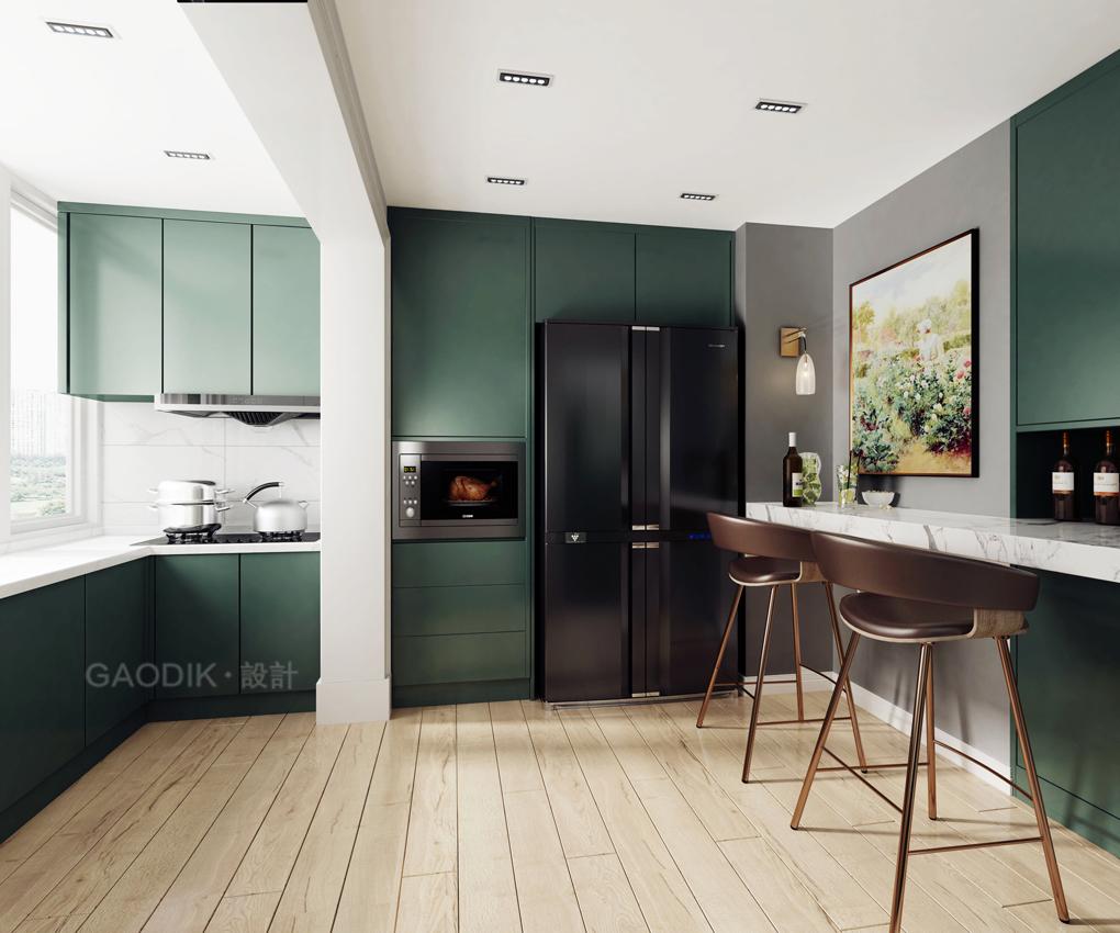 吧台式厨房「厨房装修设计」