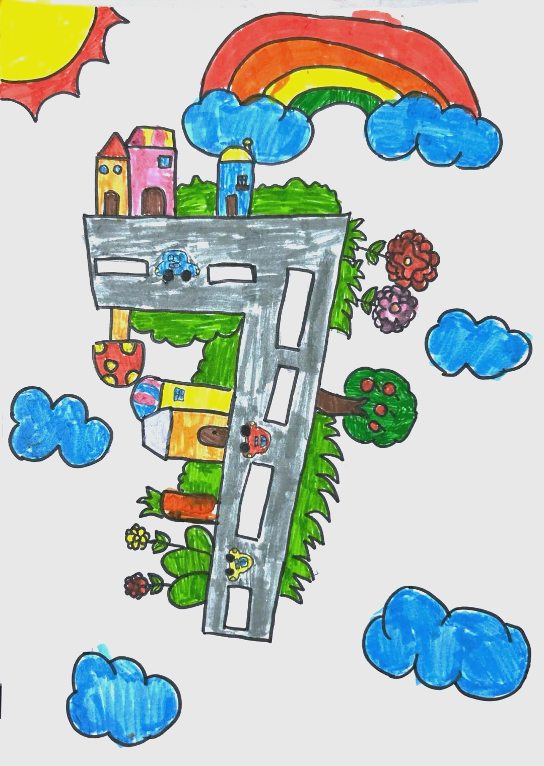 数学小天地数字宝宝们与孩子们相遇,仿佛置身于一个奇妙的数学乐园