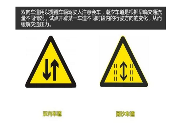 潮汐车道标志 标识图片