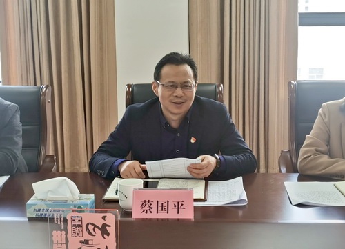 平湖市人大常委会副主任蔡国平一行来平湖市建设局调研