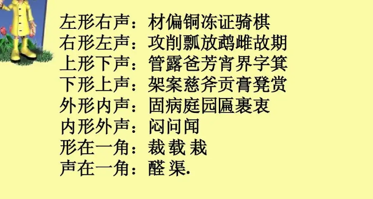 左形右声的字图片