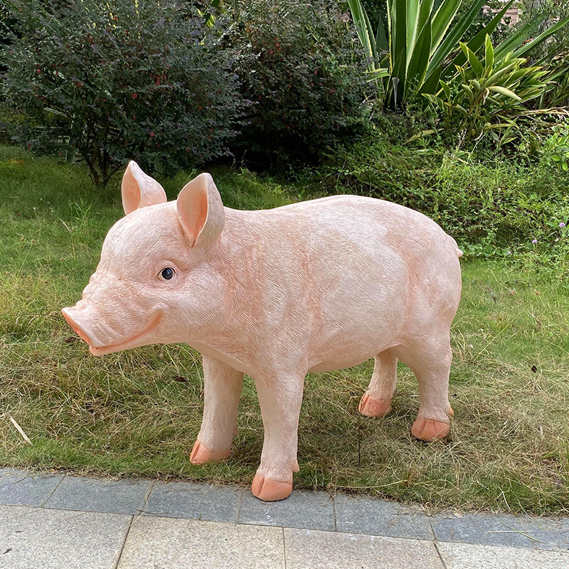 玻璃钢仿真猪雕塑