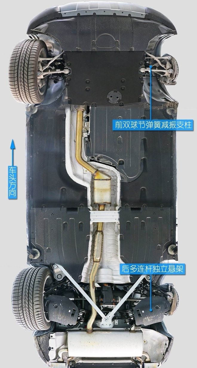 宝马X3后加强杆减配图片