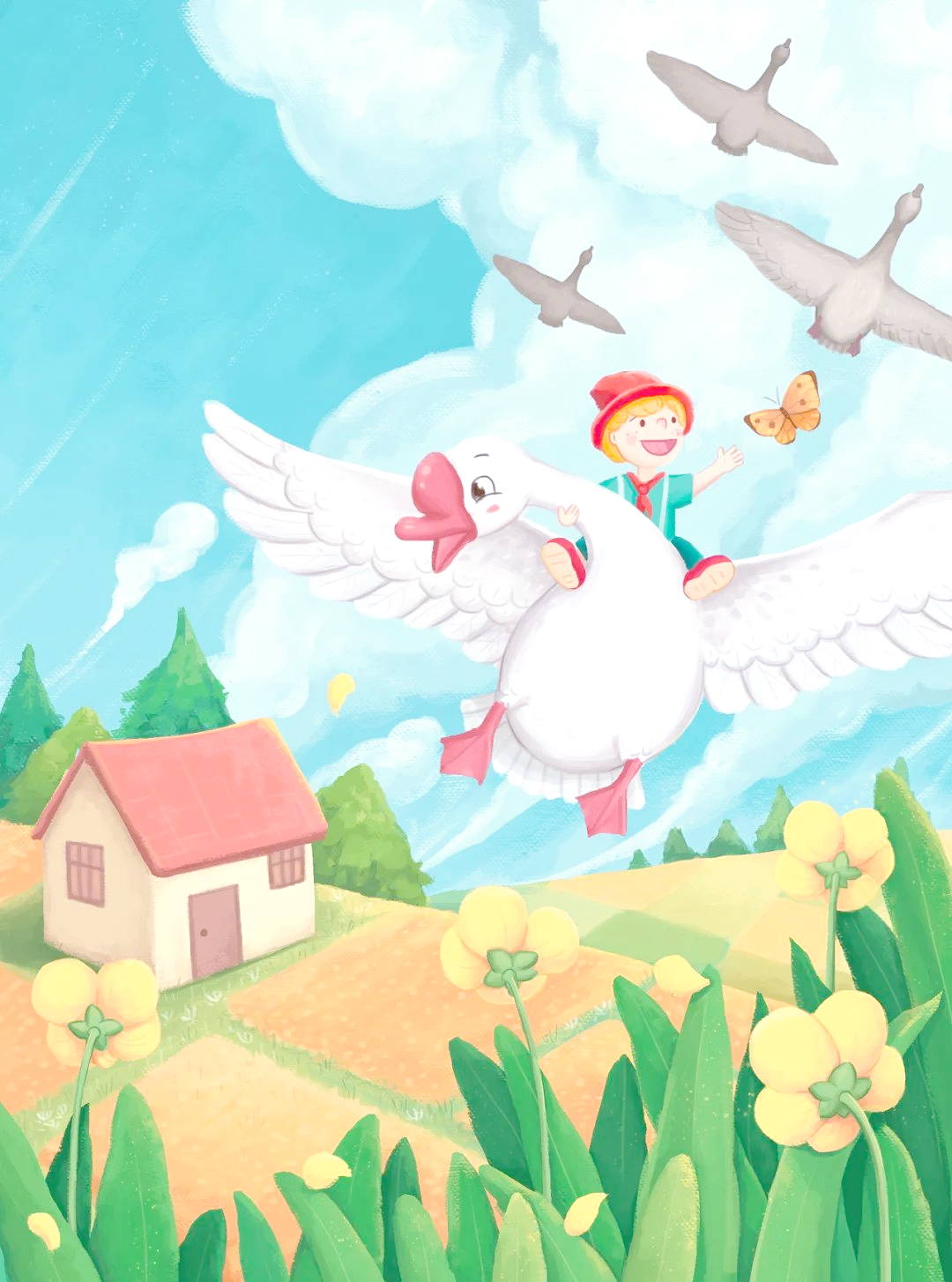 尼尔斯骑鹅旅行记:从淘气少年到懂事男孩的成长之旅