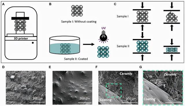 陶瓷材料易破坏怎么办？我们3D打印了聚合物涂层