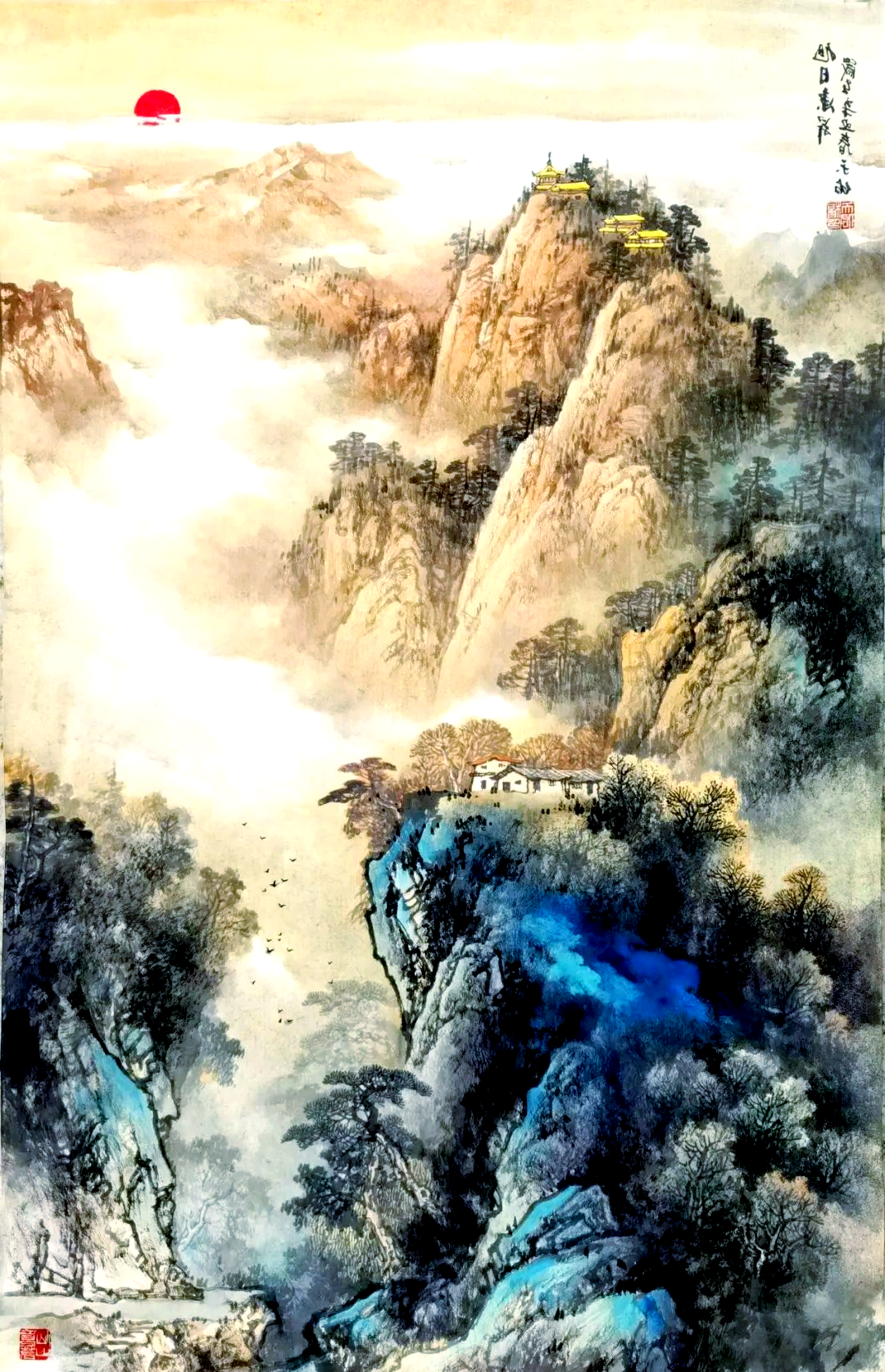 彩墨山水画名家杨天佑:笔下生灵动,引领观者游山川