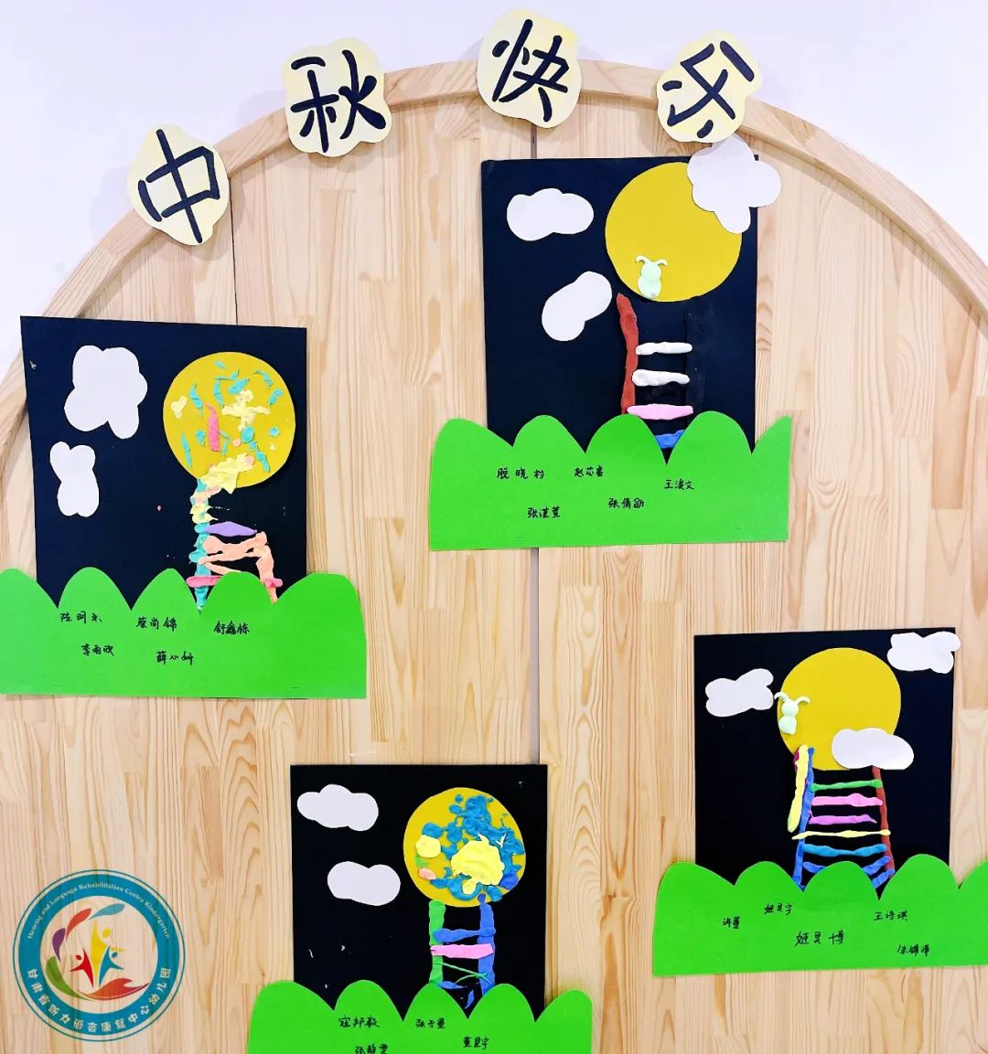 (图为幼儿园孩子们制作的手工作品)