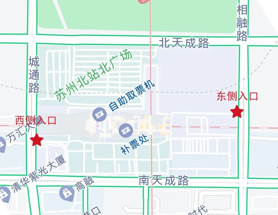 苏州站布局图图片