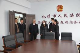 央视记者走进沟帮子人民法庭调研指导