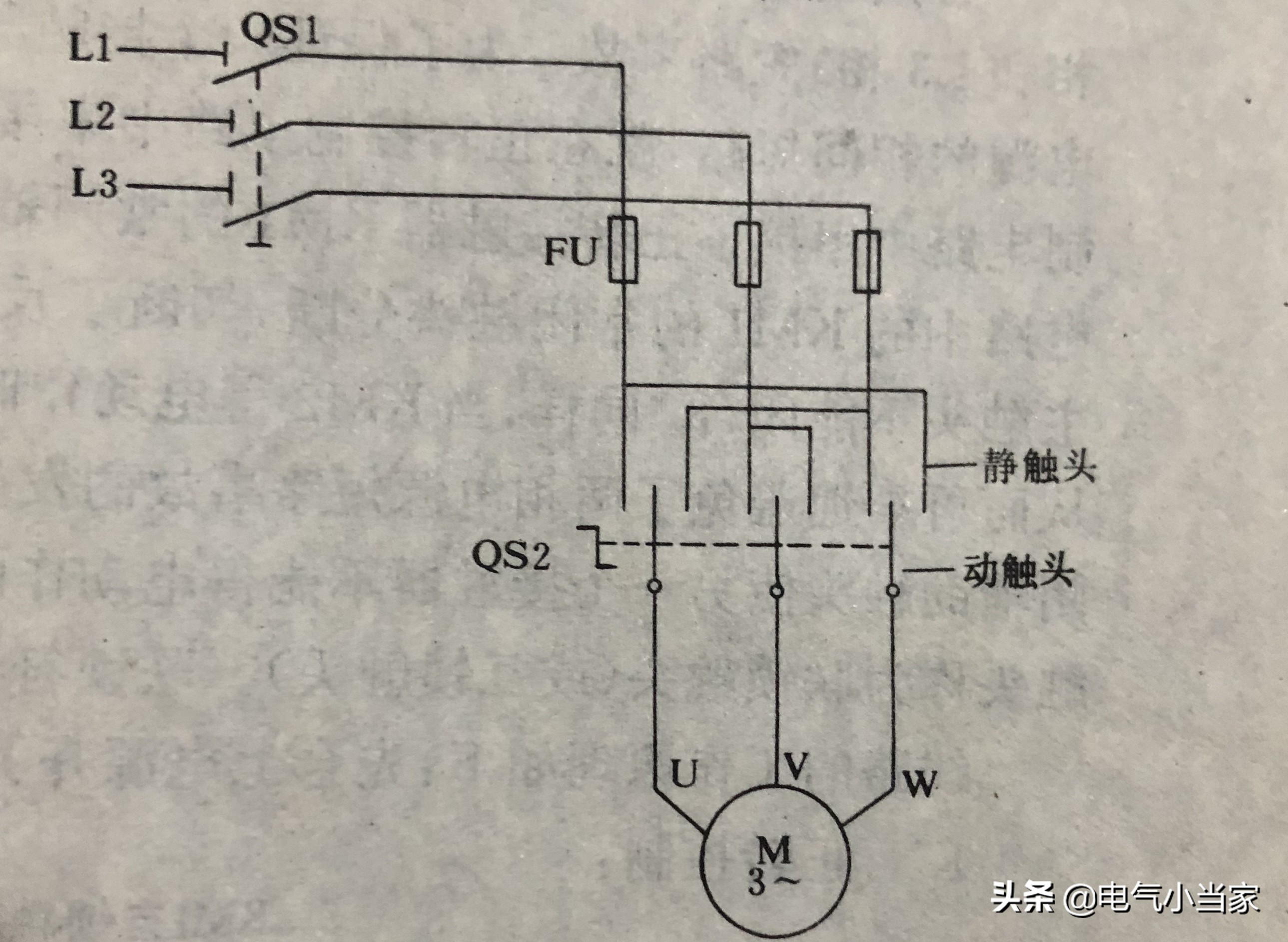 三相异步电动机的正反转控制线路「一」