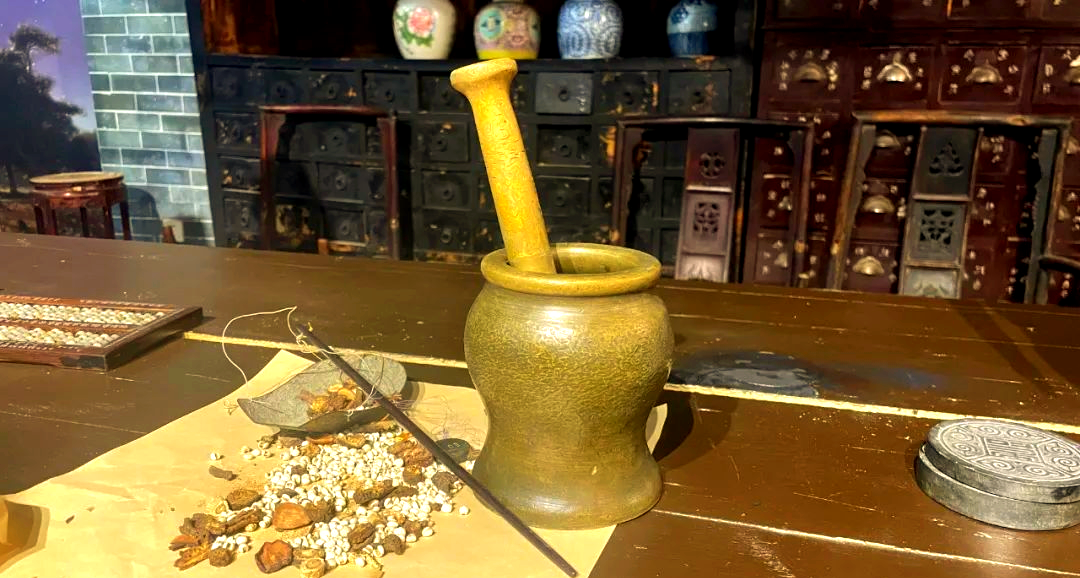 临沂同德中医药博物馆的铜药臼杵与中医药传承