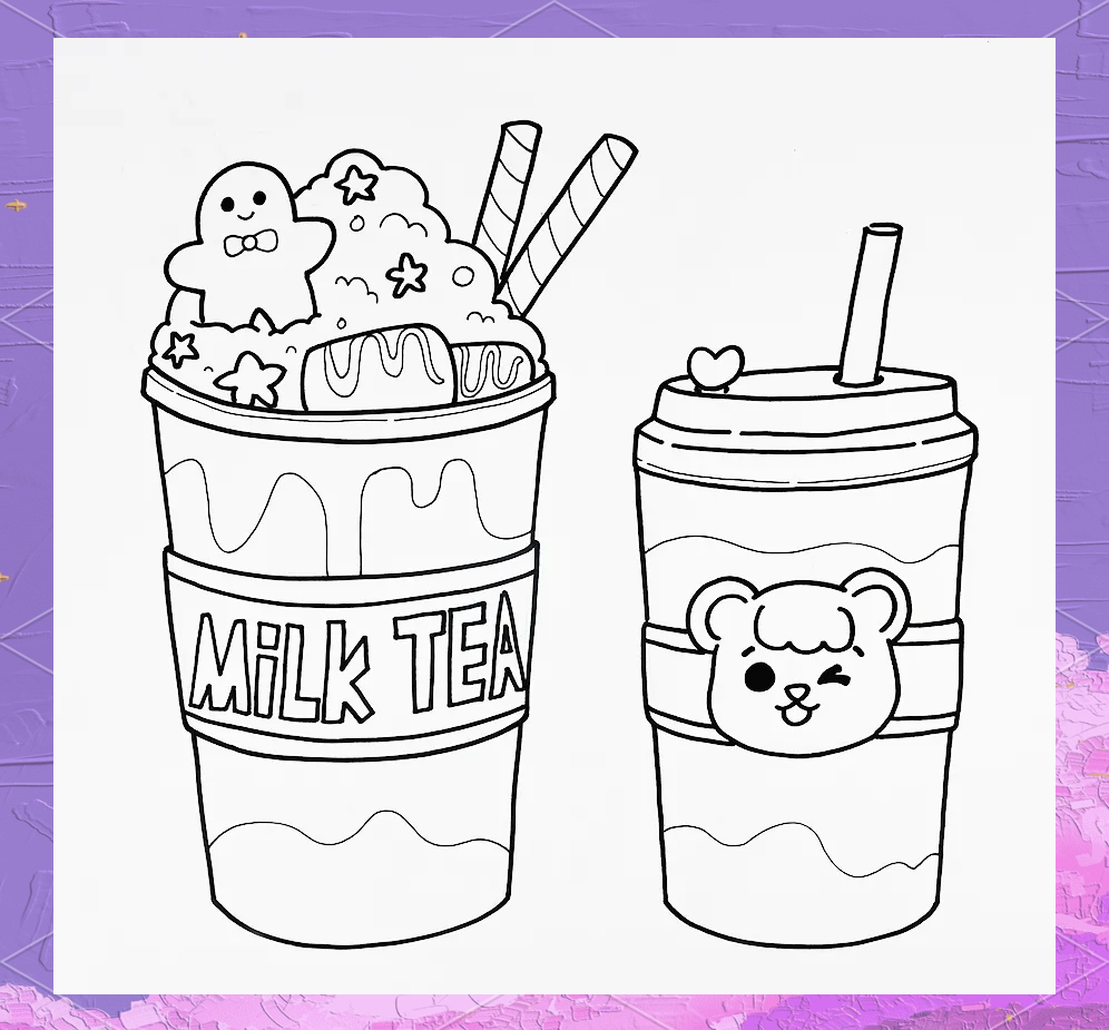 如何用纸画出一杯美味的奶茶