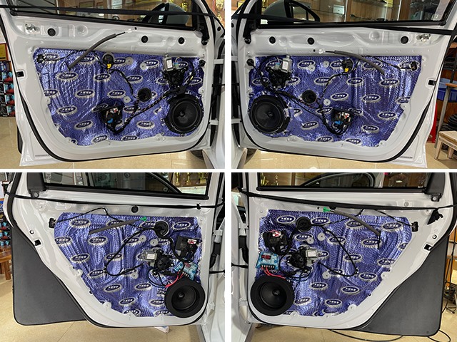 泉州奥迪a3l汽车音响改装 诗芬尼雅乐两分频 诗芬尼bo8案例