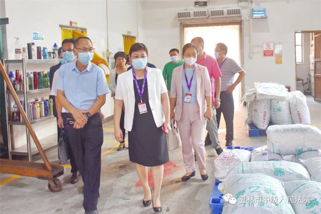 胡海兰到北流市,博白县调研重点企业项目建设