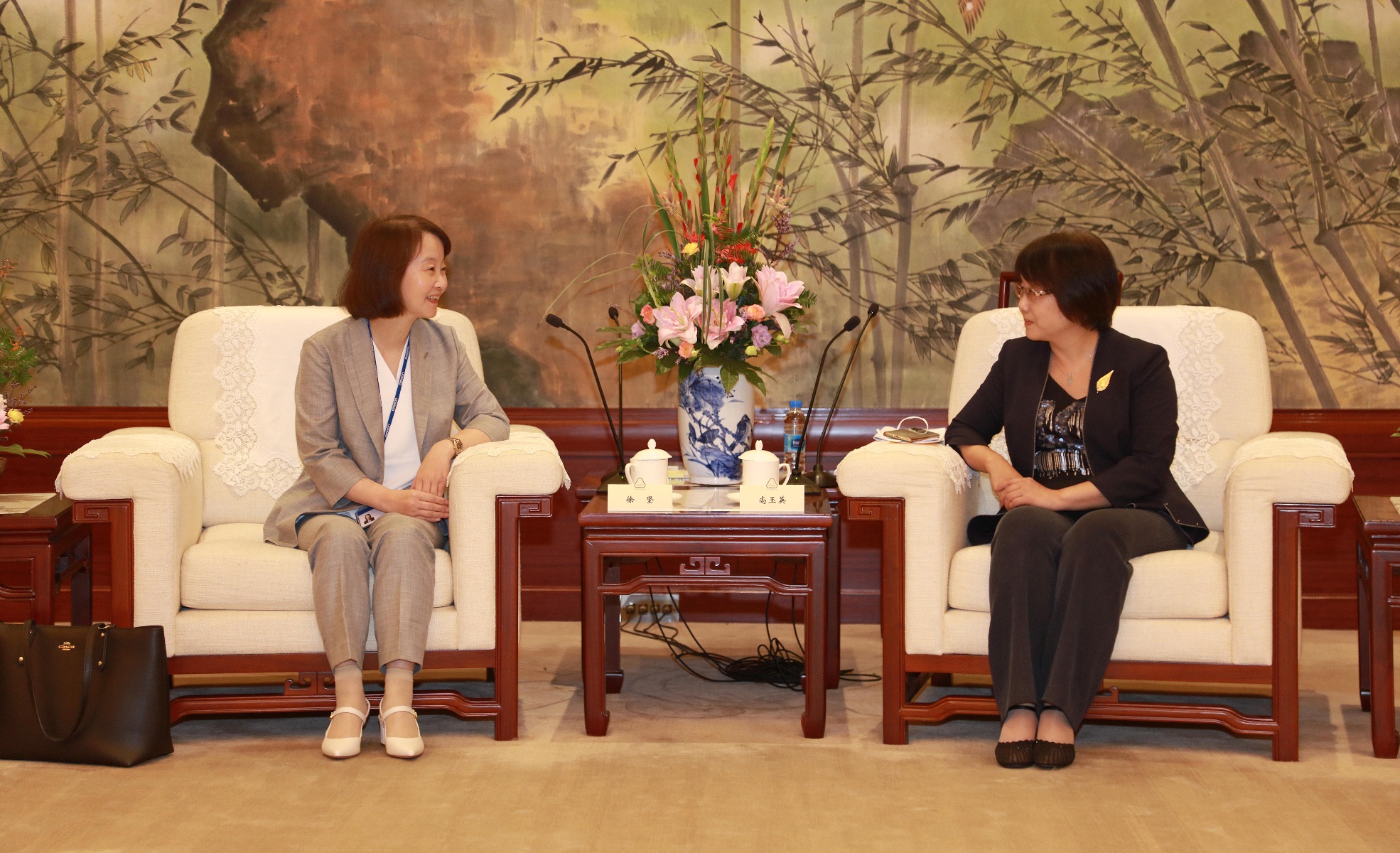 尚玉英会见欧姆龙(中国)有限公司总经理一行