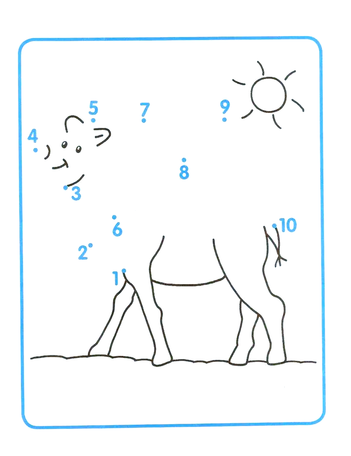 —10以内数字顺序连线游戏