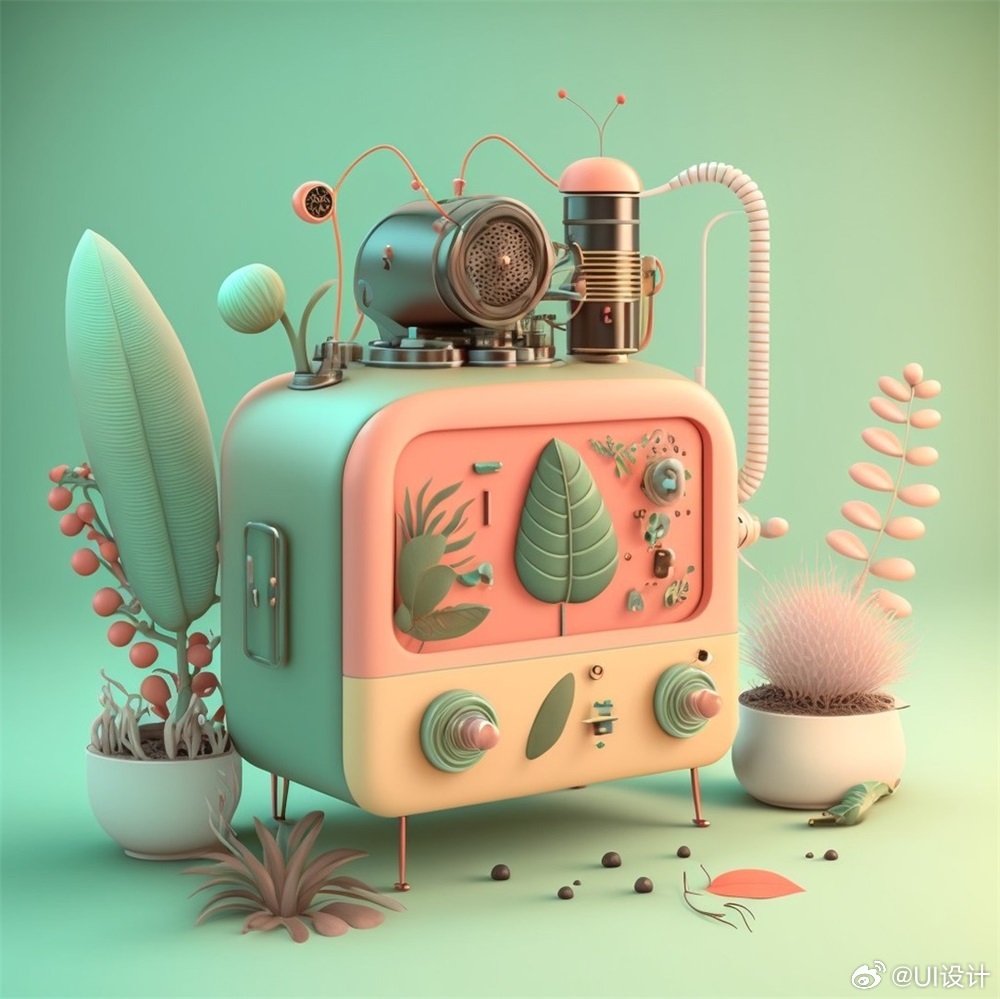 层次分明3d剪纸插画