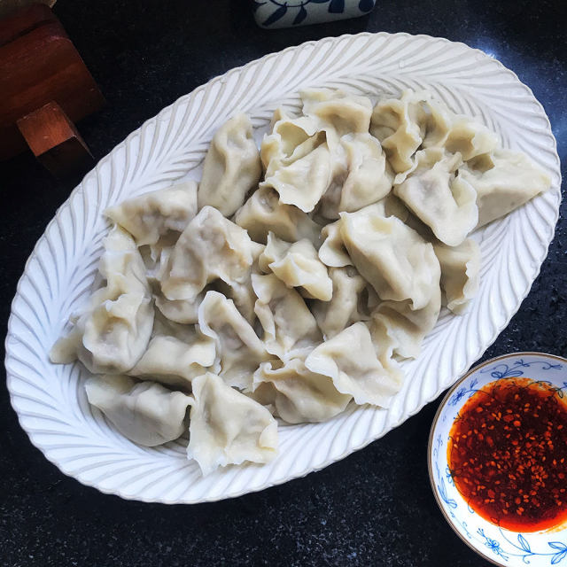 牛肉包菜水饺,饺子馅荤素搭配,营养满满!