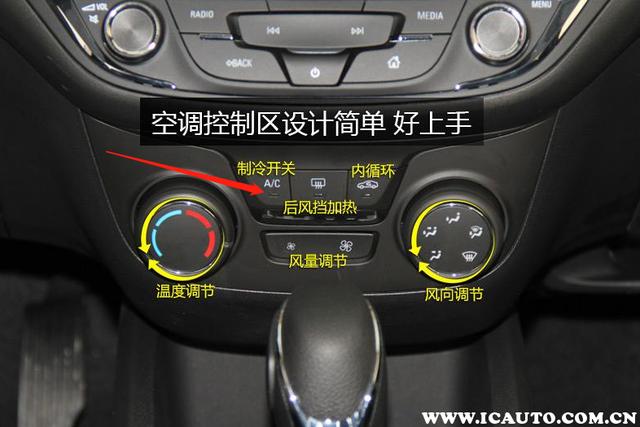小轿车空调开关按键图标解读