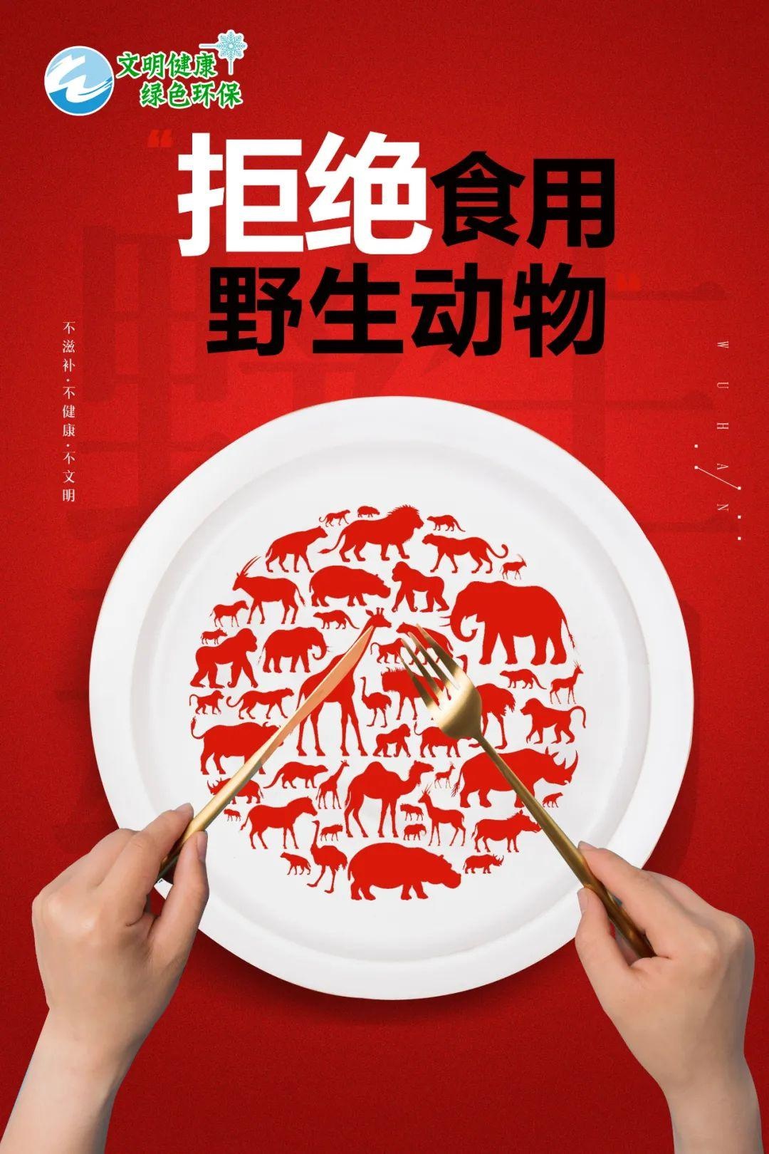 「公益广告」拒绝食用 野生动物