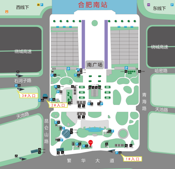 合肥南站3d地图图片