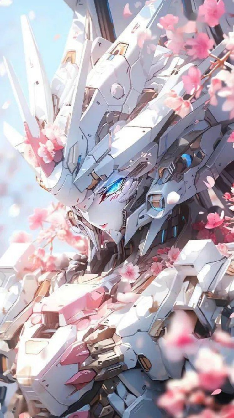 ai绘制下的女高达,真是又美又飒!