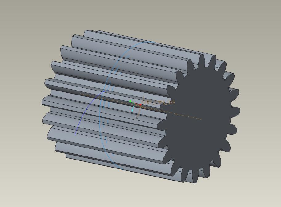 creo画齿轮实例图片