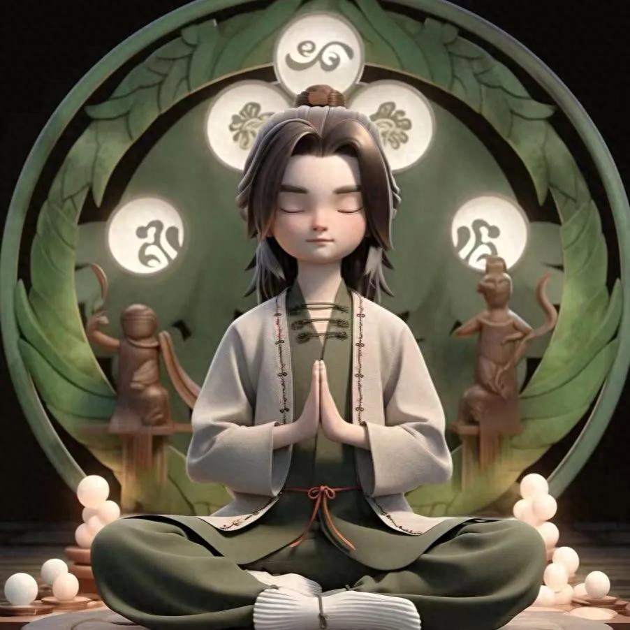 禅修静心头像,打磨掉自身的浮躁和轻狂