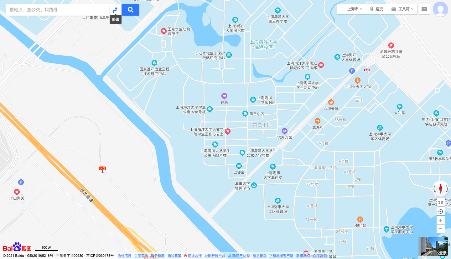 上海海洋大学校园地图