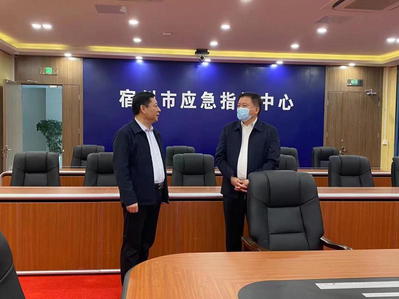 张海阁调研宿州市应急管理工作