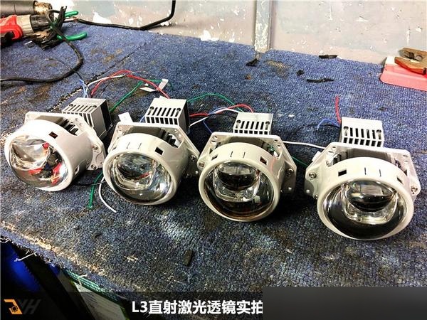 18款宝马3系原厂led也要改灯?升级l3四透镜直射激光大灯