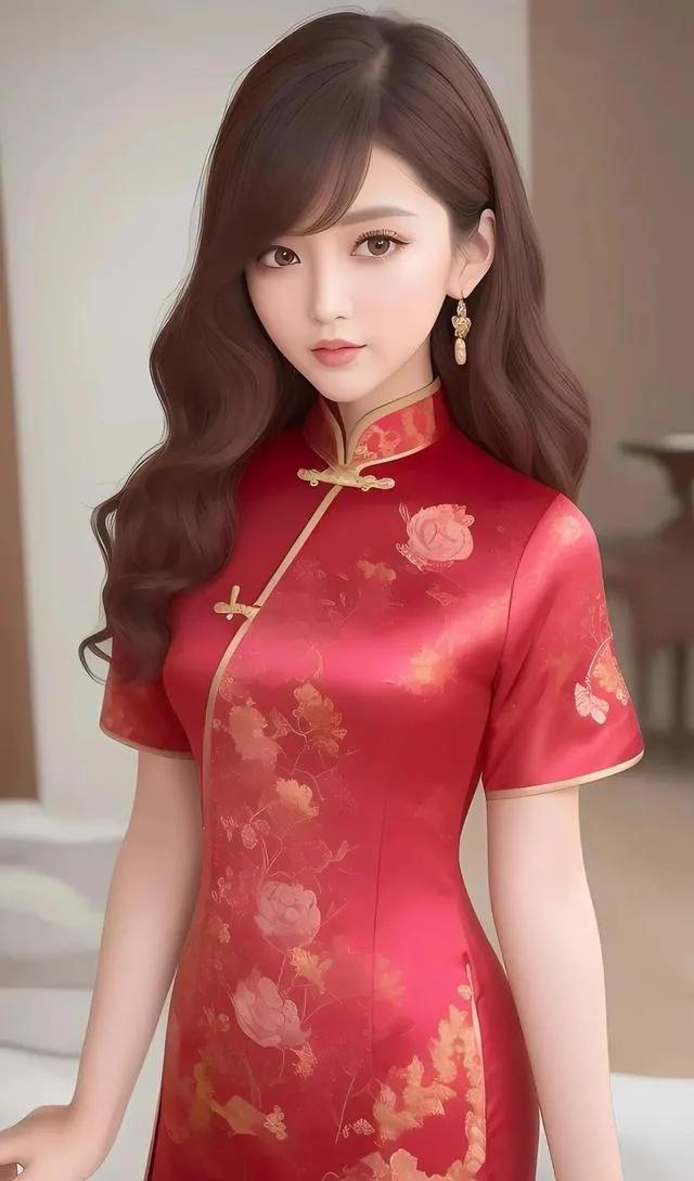 唯美壁纸|旗袍美女|你这么温柔,你走两步,风都变甜了