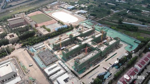 清徐中学新校区预计8月底完工