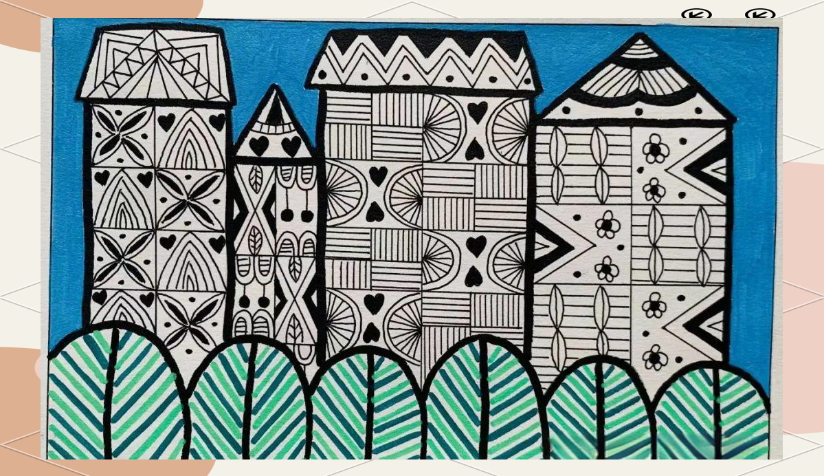 线描高楼大厦,感受城市天际线的魅力