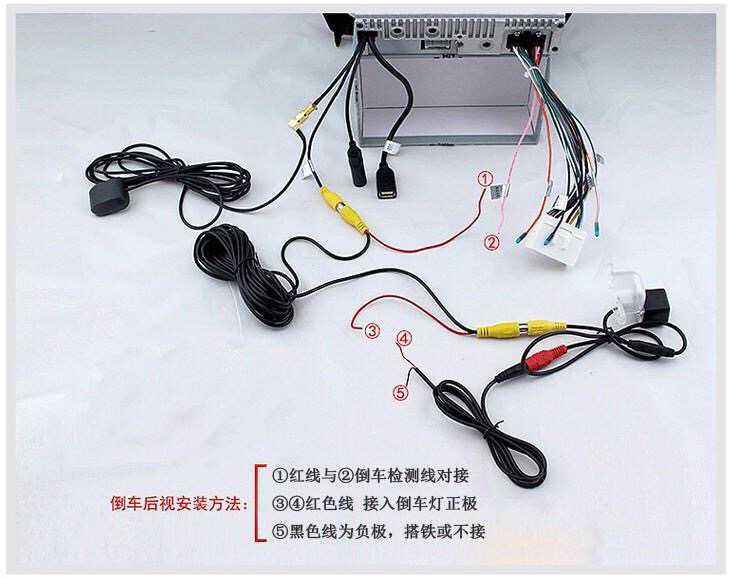 将车载导航dvd的尾线插入相应的接口,随后寻找一个至少能提供12v22a