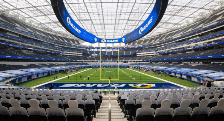 詹姆斯:nfl洛杉矶公羊队的主场是世界上最好的体育场