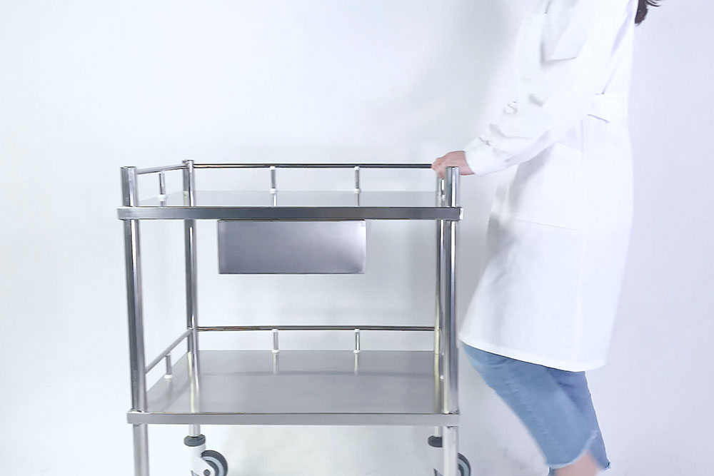 护士站来了位新"朋友"-不锈钢治疗车是也