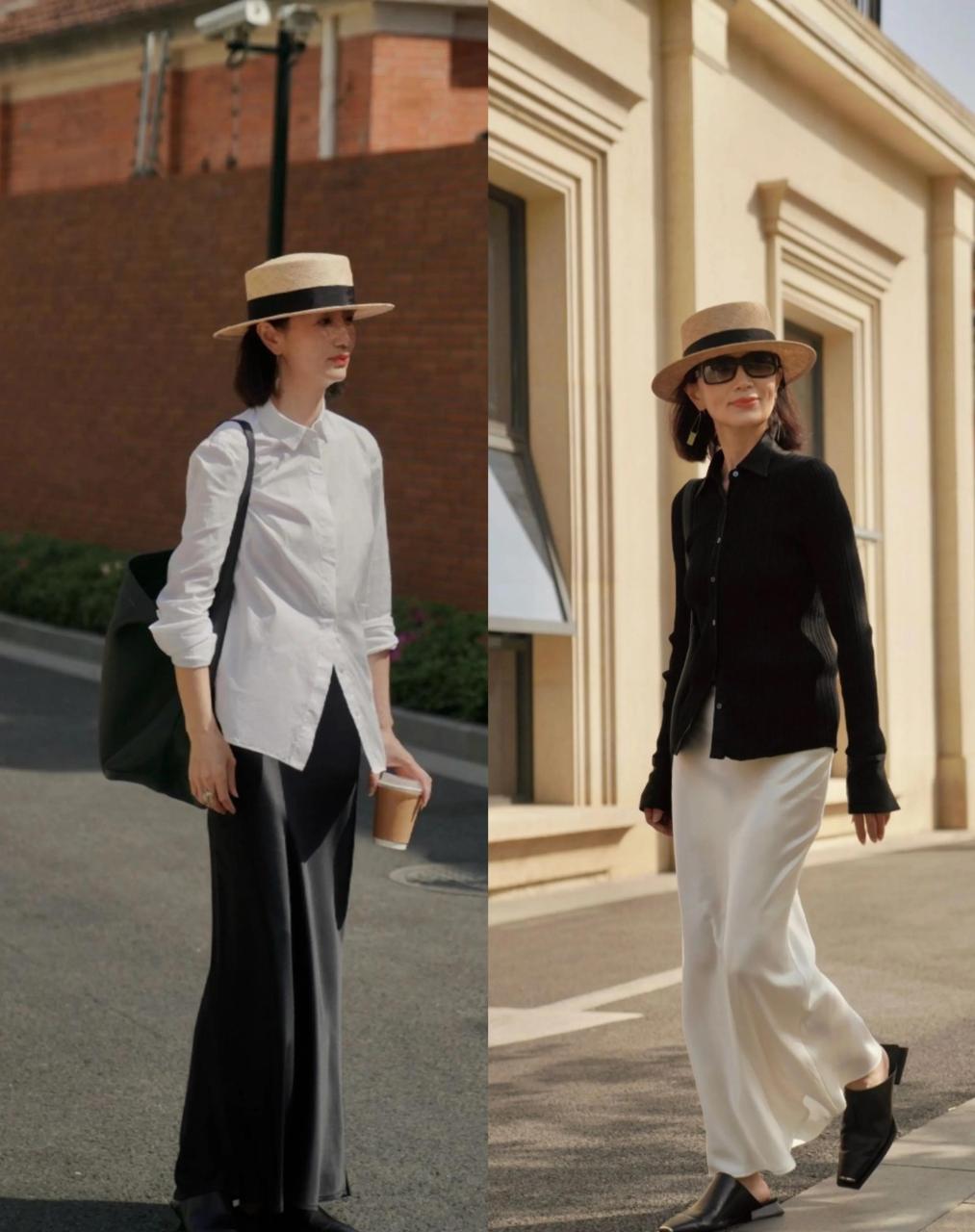 三木妈妈春夏穿搭 很喜欢身上那股松弛优雅 又在不经意间透出的洒脱范